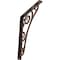 Ekena Millwork Tristan Wrought Iron Bracket, (Single center brace), Antiqued Copper 1 1/2"W x 12"D x 15"H BKTM01X12X15STNACO - alternate 1